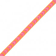 Ribbon text Arrows Pink-yellow